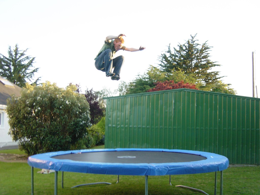 bounding trampoline